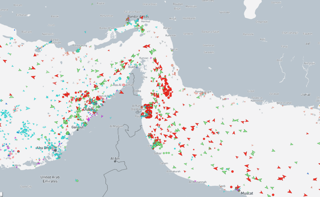 霍尔木兹海峡地图